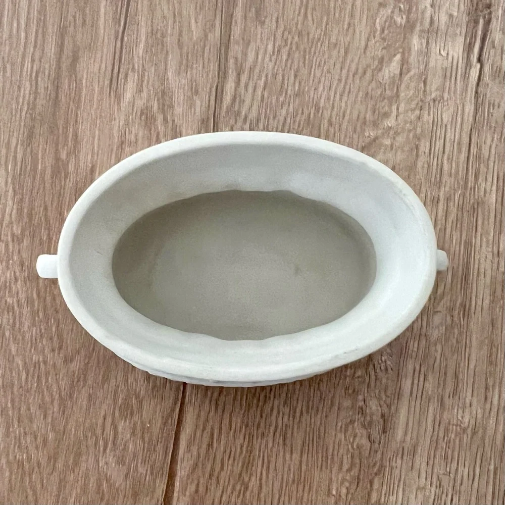 1984 LLADRO Children In Garden Small Matte Bisque Bowl Vase By Jose Roig RETIRED
